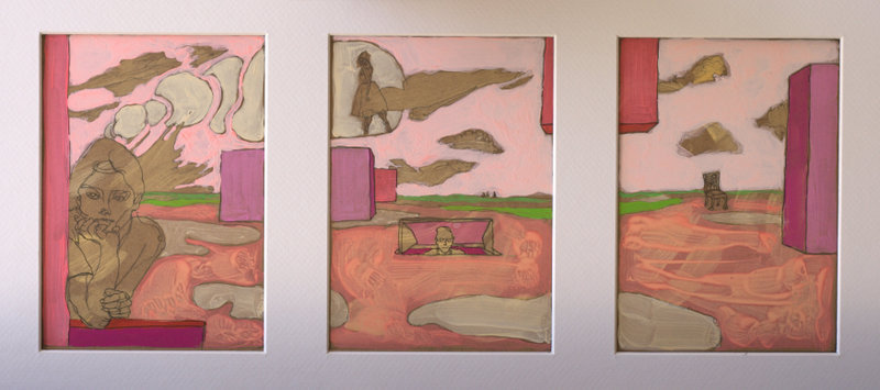 phylactère 3 - tempera - 53x26